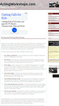 Mobile Screenshot of actingworkshops.com